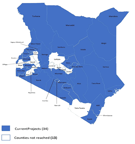 KENYA Map reach